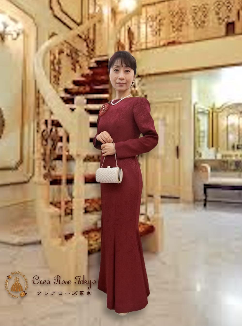 7号〜細身9号の洋装母親ドレス／クレアローズ