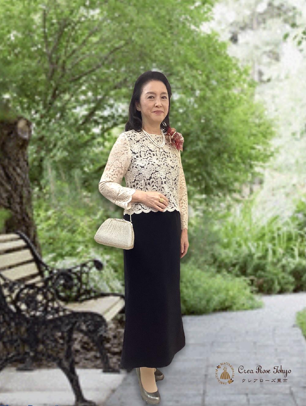 品良く着心地も良いミセスの為のドレス／クレアローズ