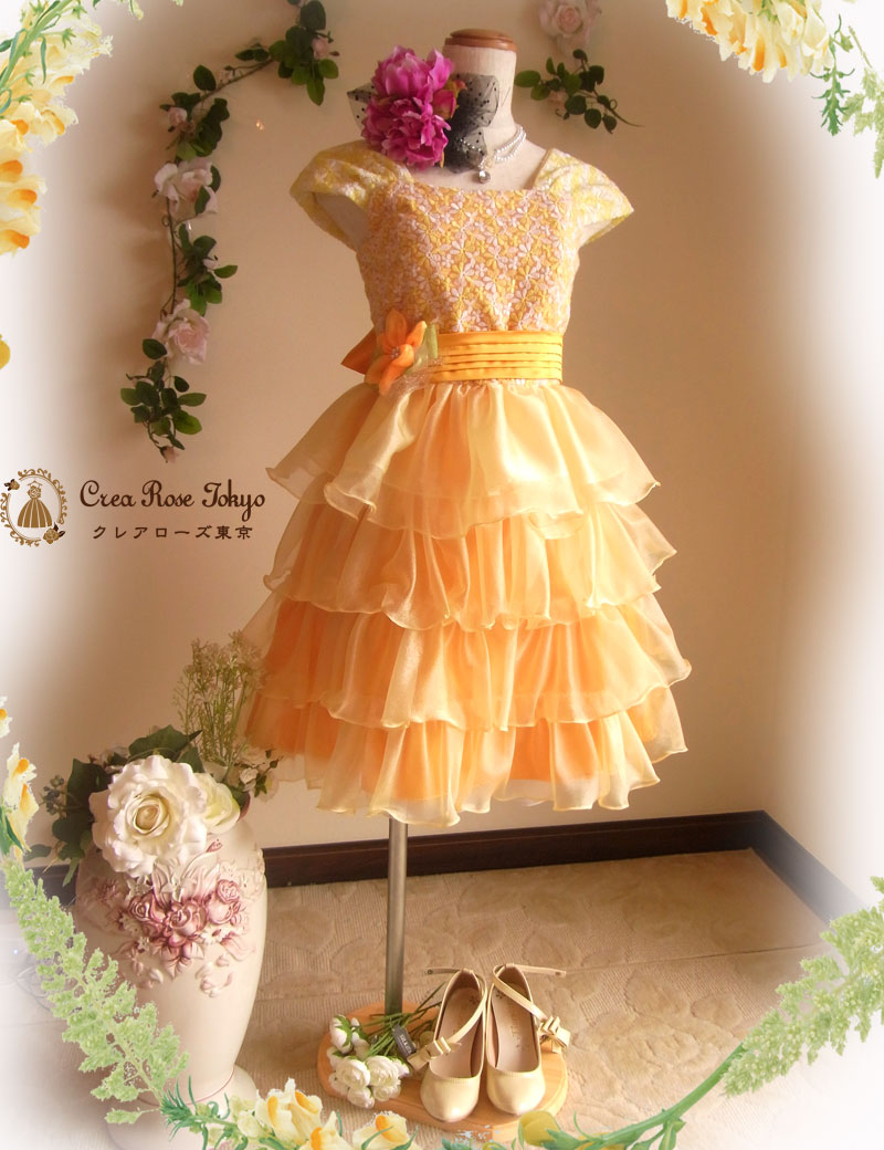 [エミリアフラワー]小柄なお嬢様のフラワードレス１６０～７号サイズ