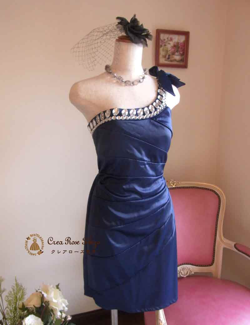 [ララ]大人の輝き：ドレッシーワンピースドレス　S～Mサイズ