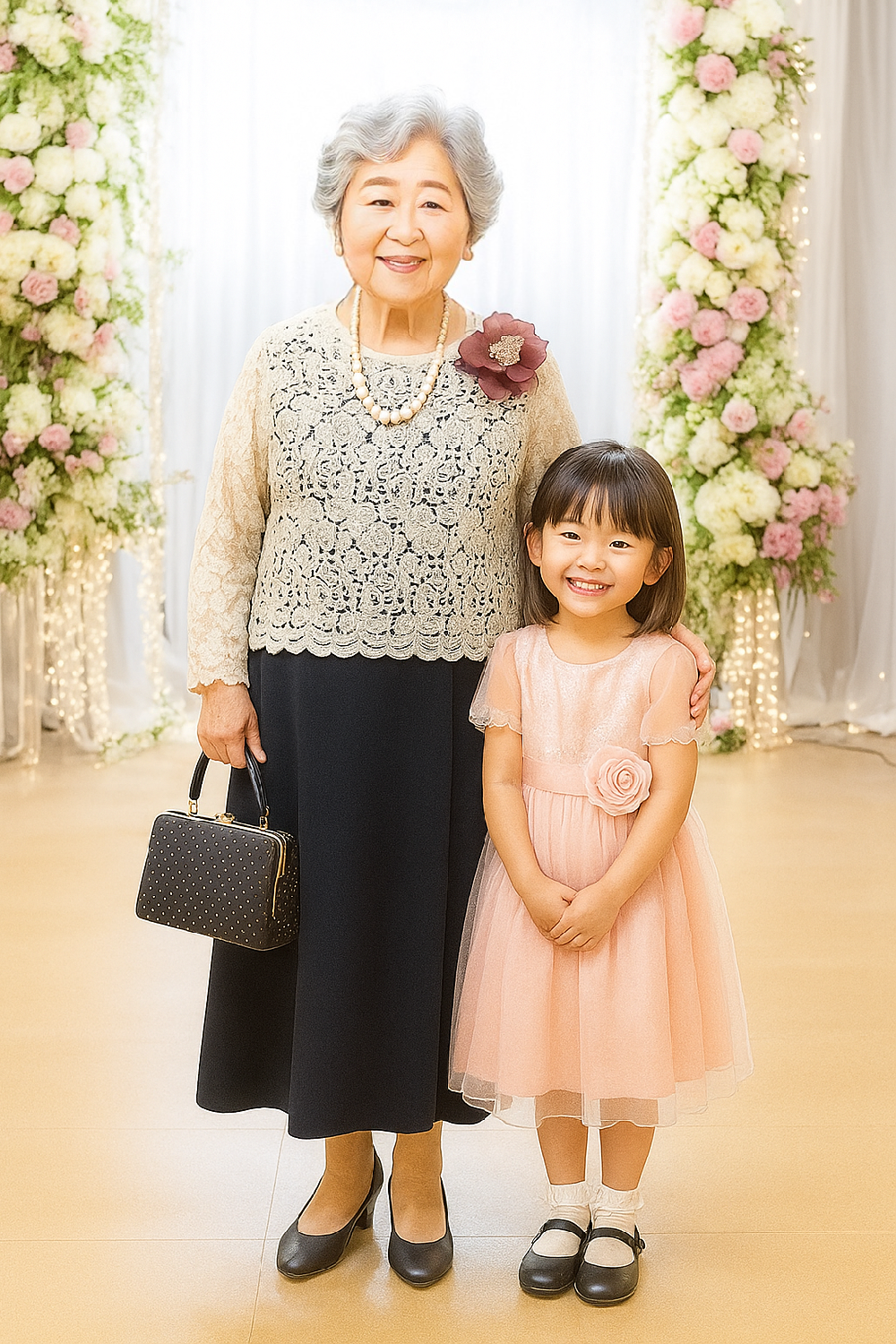 孫とおばあちゃんのレンタル衣装