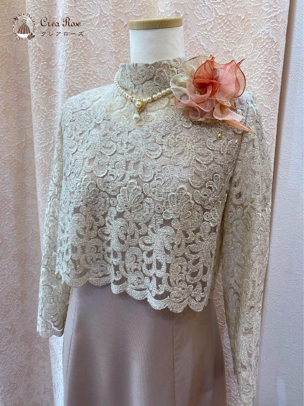 横浜元町　浅草本店【エモーショナードレス＋クラランスボレロ】7-13号の優しさ溢れるコーディネート