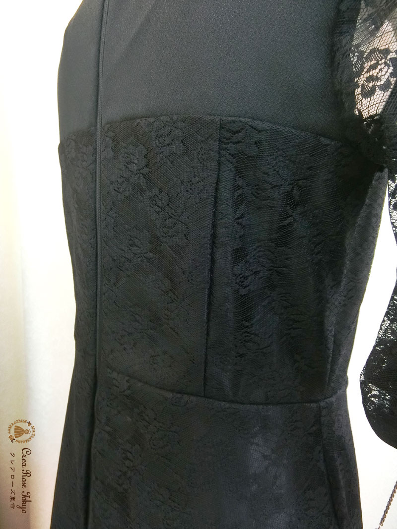 [ソマリナレース]クレアローズ東京オリジナル、身長が低めの方におすすめ母親ロングドレス、叔母様祖母様にも