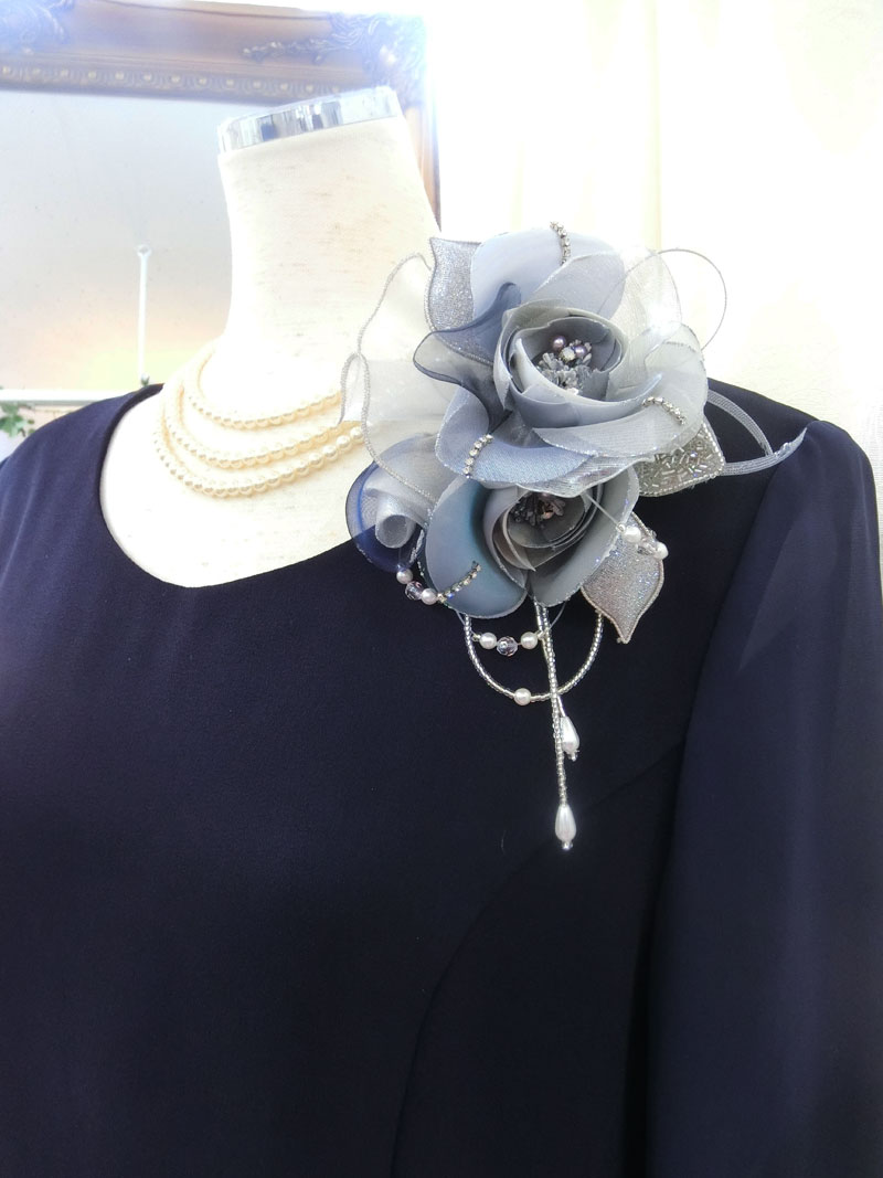 [ビヴァルディ]袖あり上品な祖母様向けドレス