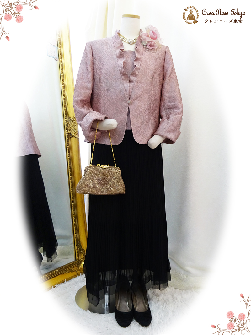 ゆったりLLサイズ!【フォーマルアシメスカート】母親様・叔母様・祖母様に