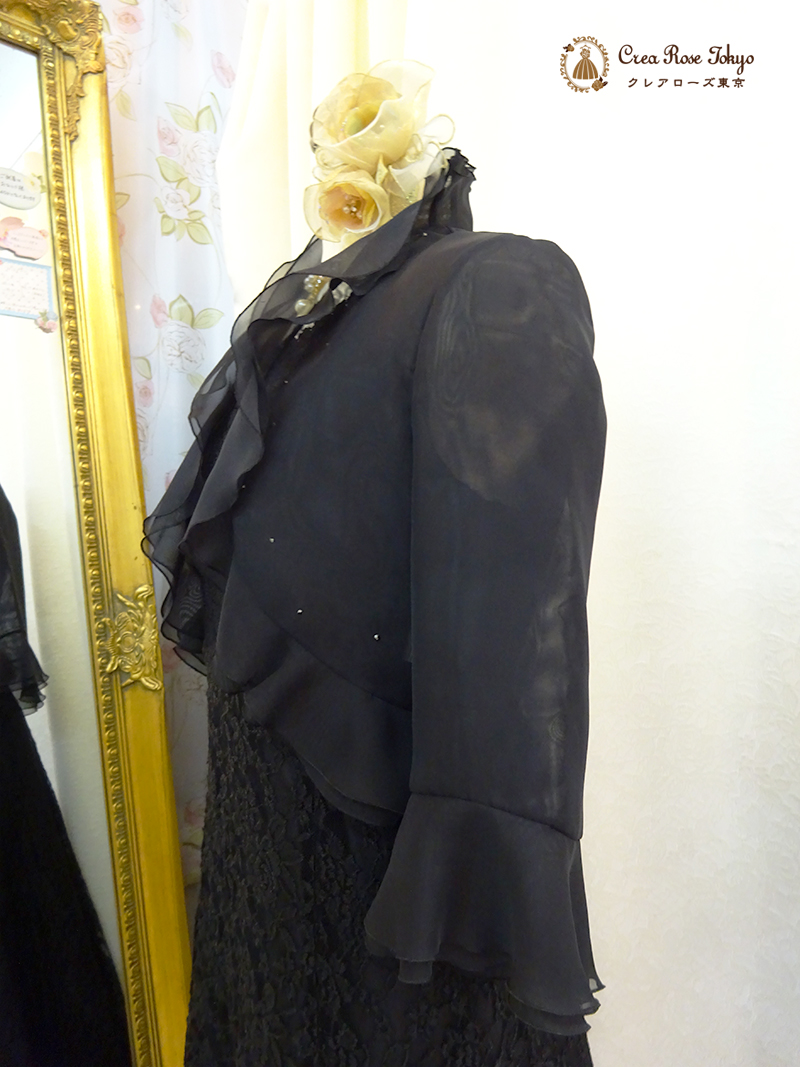 サイズ豊富!9号〜15号 立体薔薇模様の編み上げドレス【ミディパティオ】母親様向けロングドレス