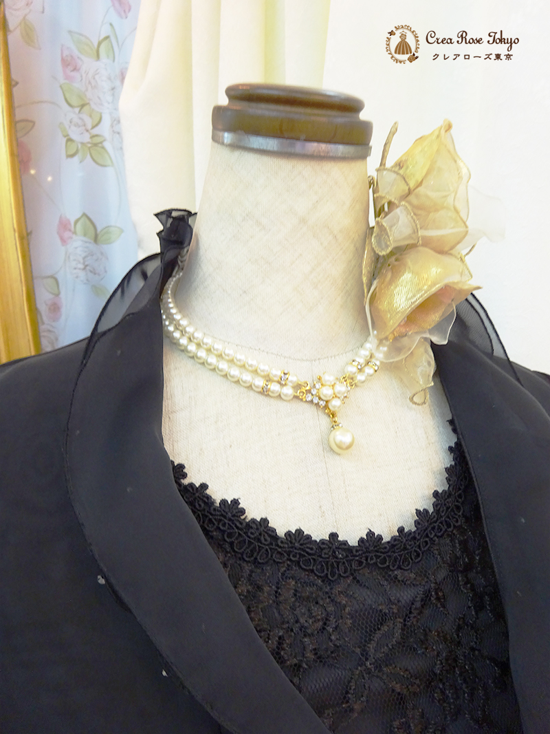 サイズ豊富!9号〜15号 立体薔薇模様の編み上げドレス【ミディパティオ】母親様向けロングドレス