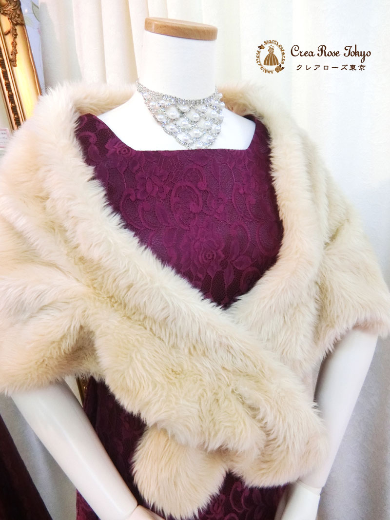 [メモリアドレス]鮮やかな紫色の総レース母親ドレス