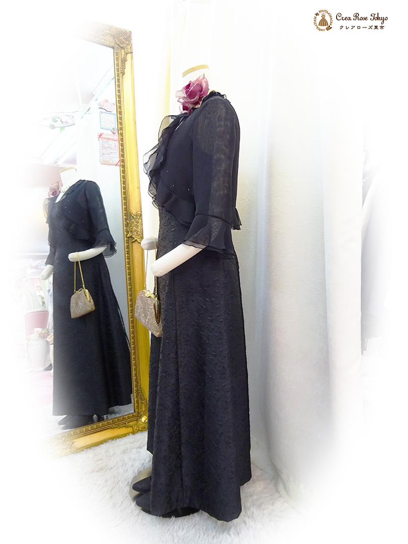 9号〜11号 編み上げ【ドリームリーフドレス】クレアローズ東京オリジナル母親ロングドレス、叔母様祖母様にも