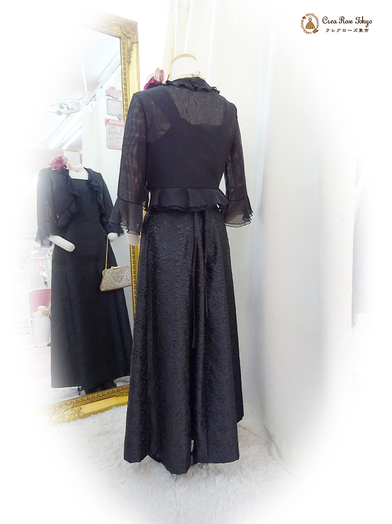 9号〜11号 編み上げ【ドリームリーフドレス】クレアローズ東京オリジナル母親ロングドレス、叔母様祖母様にも