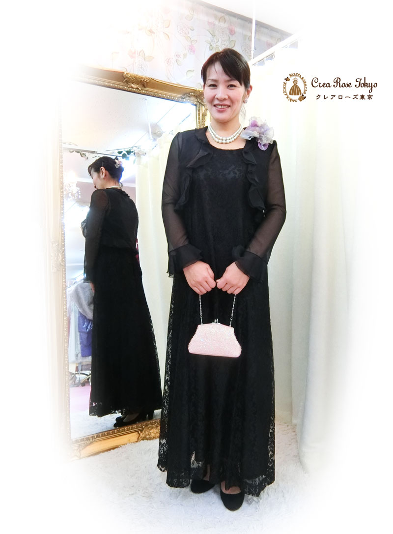 全サイズあり！人気コーディネート2点セット！[パティオグレイス＋マリコオーガンジーボレロジャケット]母親ドレス、叔母様