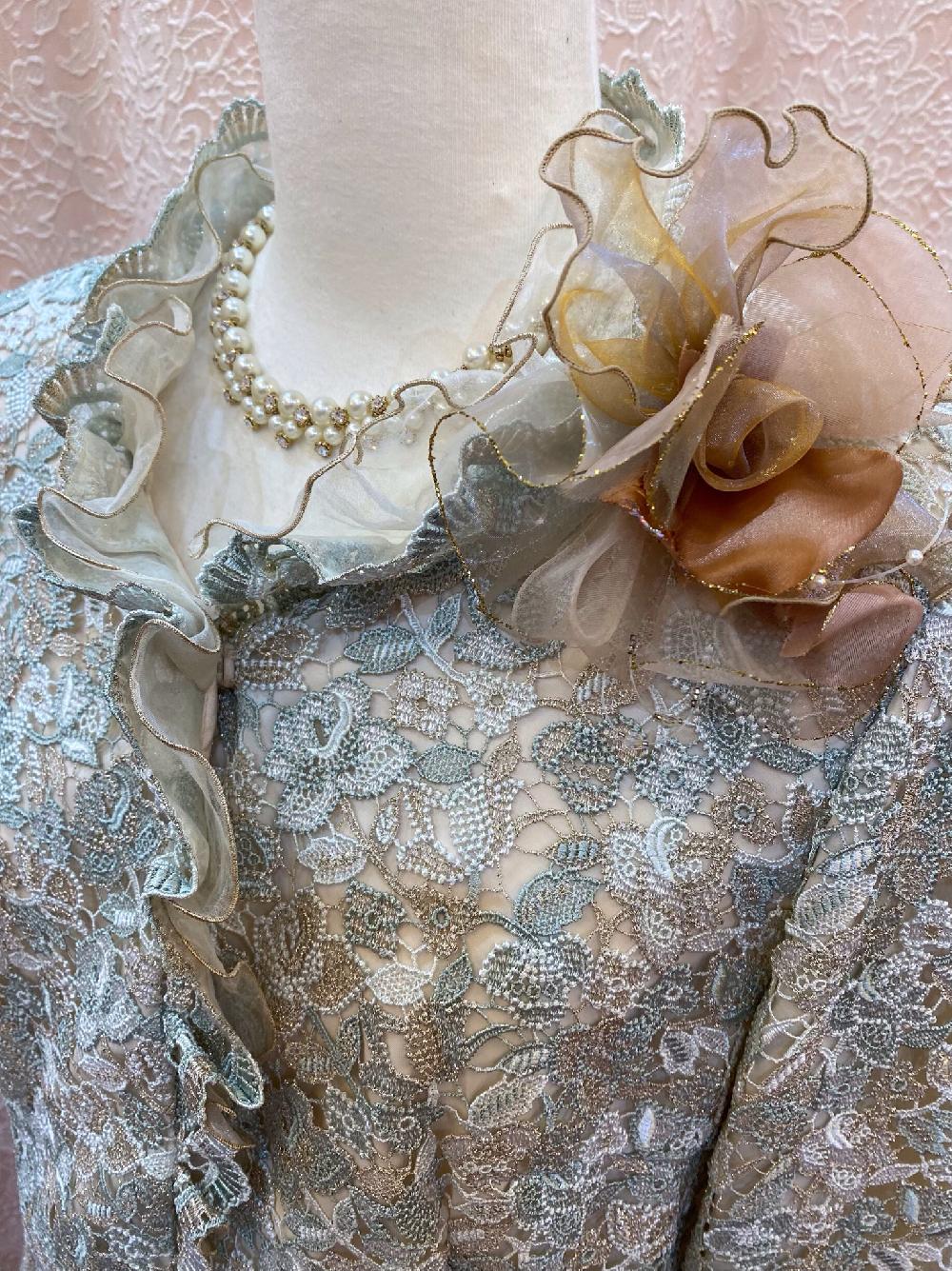 グリーンが醸し出す穏やかな雰囲気【グリーナジャケット】結婚式の叔母様、お祖母様に。11号