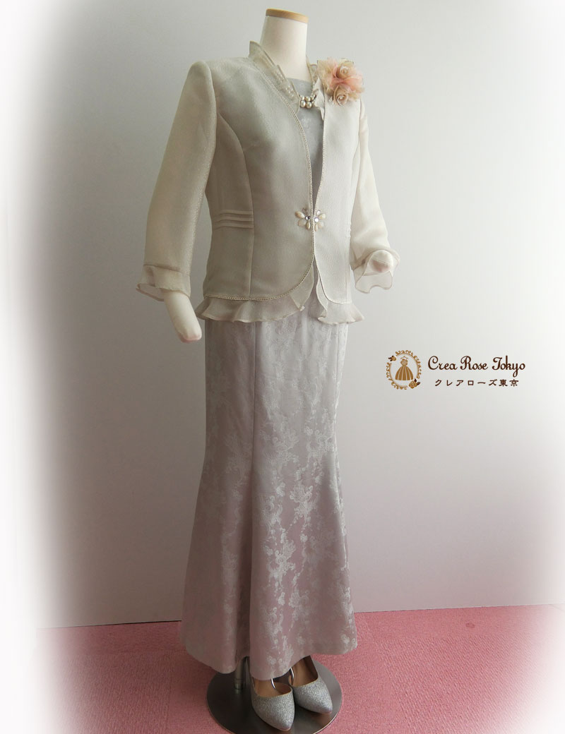 [シャマーラ]マーメイド上品＆エレガントなマザーズドレス　母親ドレス　７~細身９号