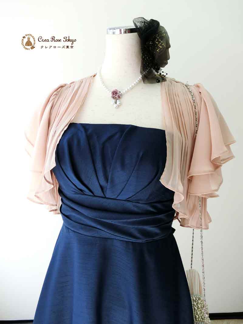 [シャーリー]ラインの綺麗な編み上げ上品お嬢様パーティードレス