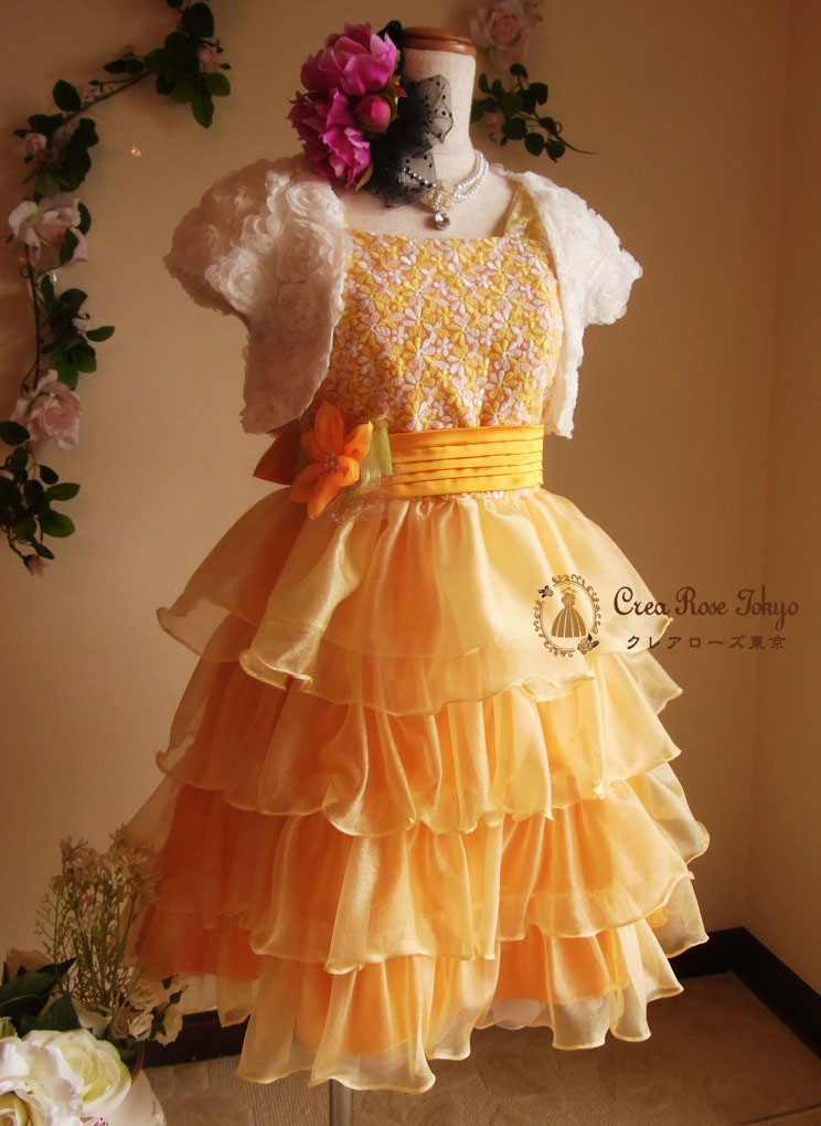 [エミリアフラワー]小柄なお嬢様のフラワードレス１６０～７号サイズ
