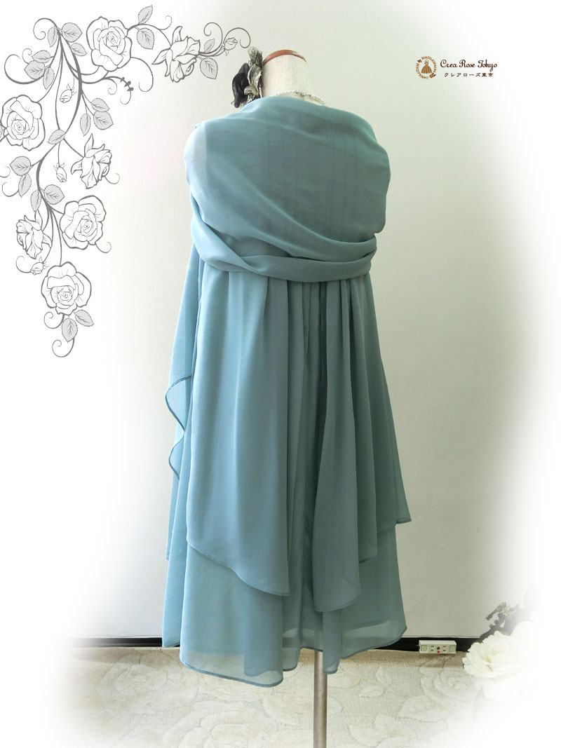 [モンテオリーブ]立体ローズ地模様エレガントドレス