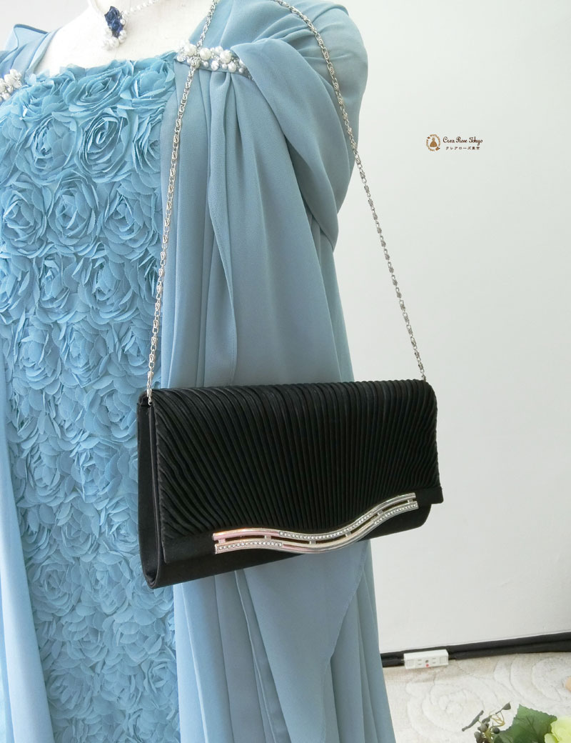 [モンテオリーブ]立体ローズ地模様エレガントドレス