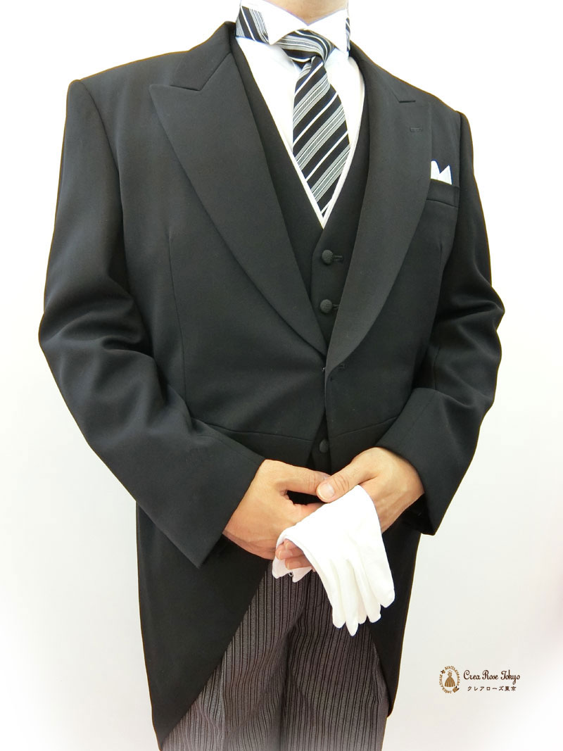 父親モーニング[アンドレ]新郎新婦のお父様用モーニング１０点セット