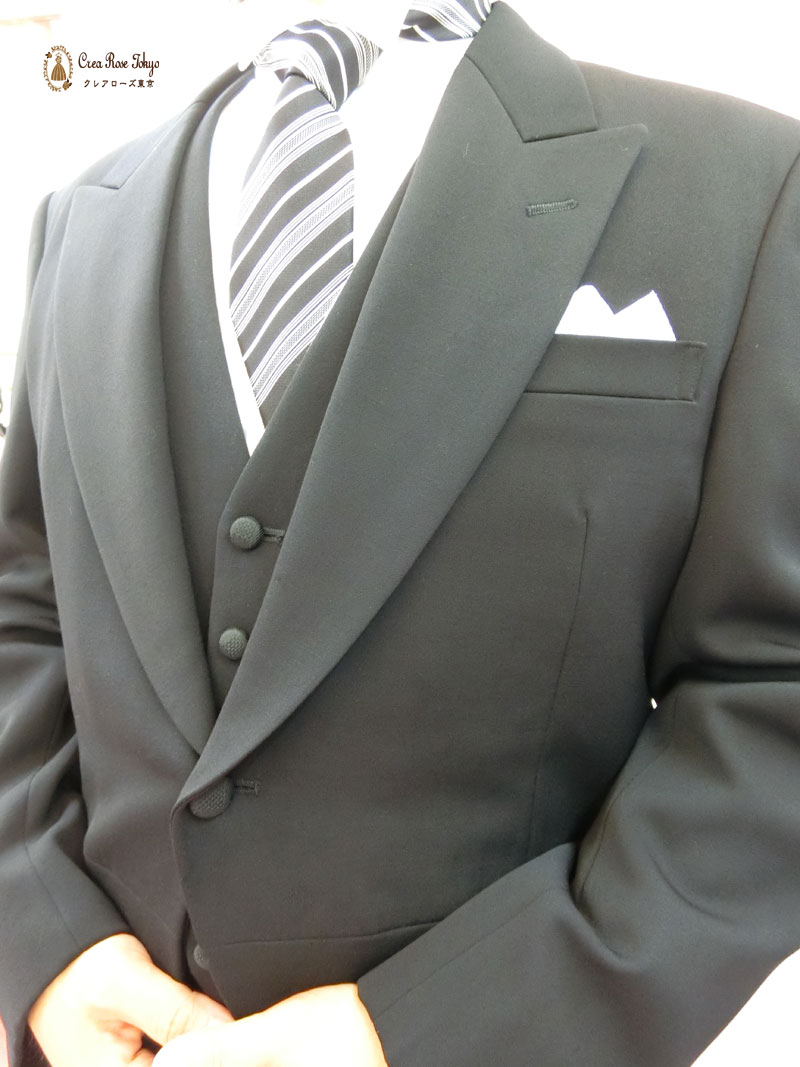 父親モーニング[アンドレ]新郎新婦のお父様用モーニング１０点セット