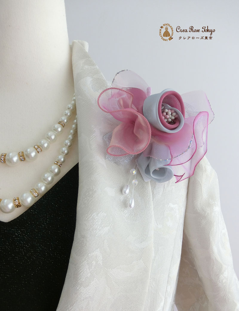 【グレースジャケット】上品な総柄ミセスジャケット