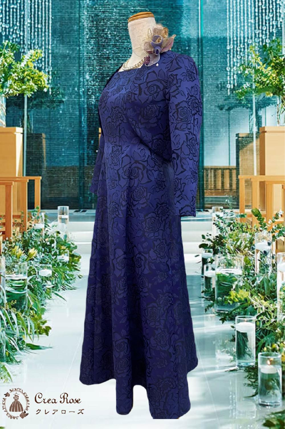 ネイビーマザーズドレス　レンタル