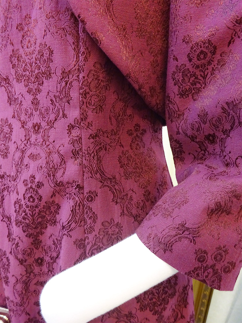 ワインレッドフォーマルボレロ【ダマスクレディーボレロ】30～50代の演奏会や格式高いパーティーに