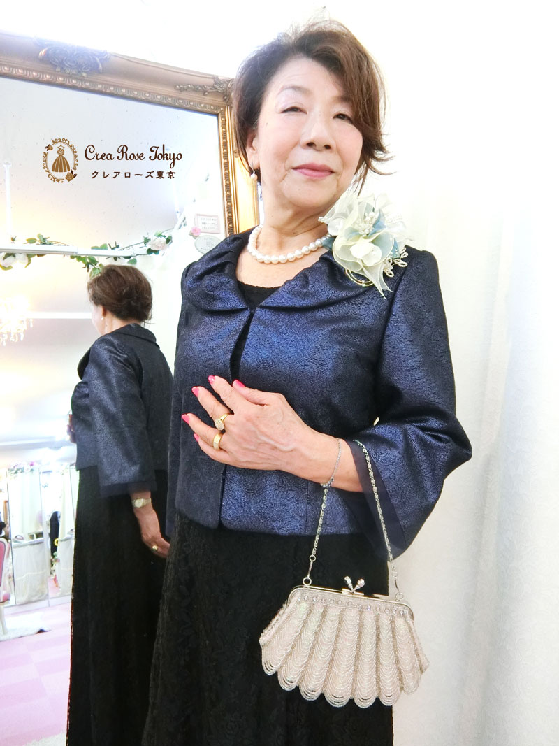 コーディネート2点セット！[パティオグレイス+ブランダジャケット]母親ドレス