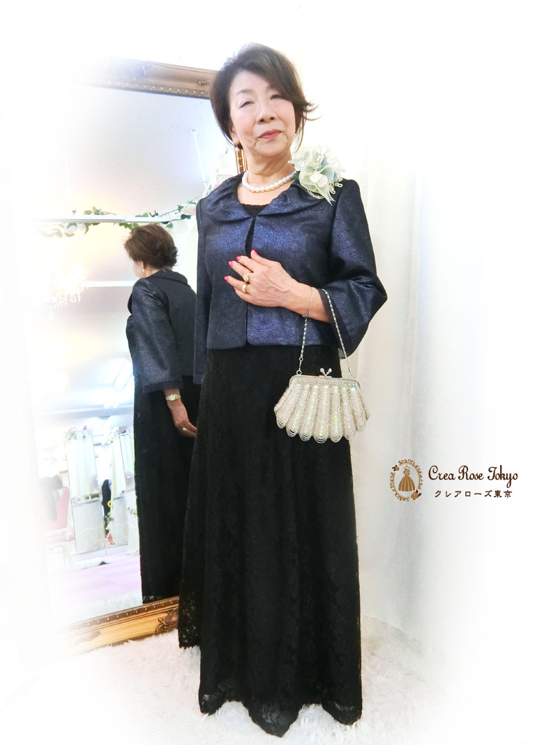 コーディネート2点セット！[パティオグレイス+ブランダジャケット]母親ドレス