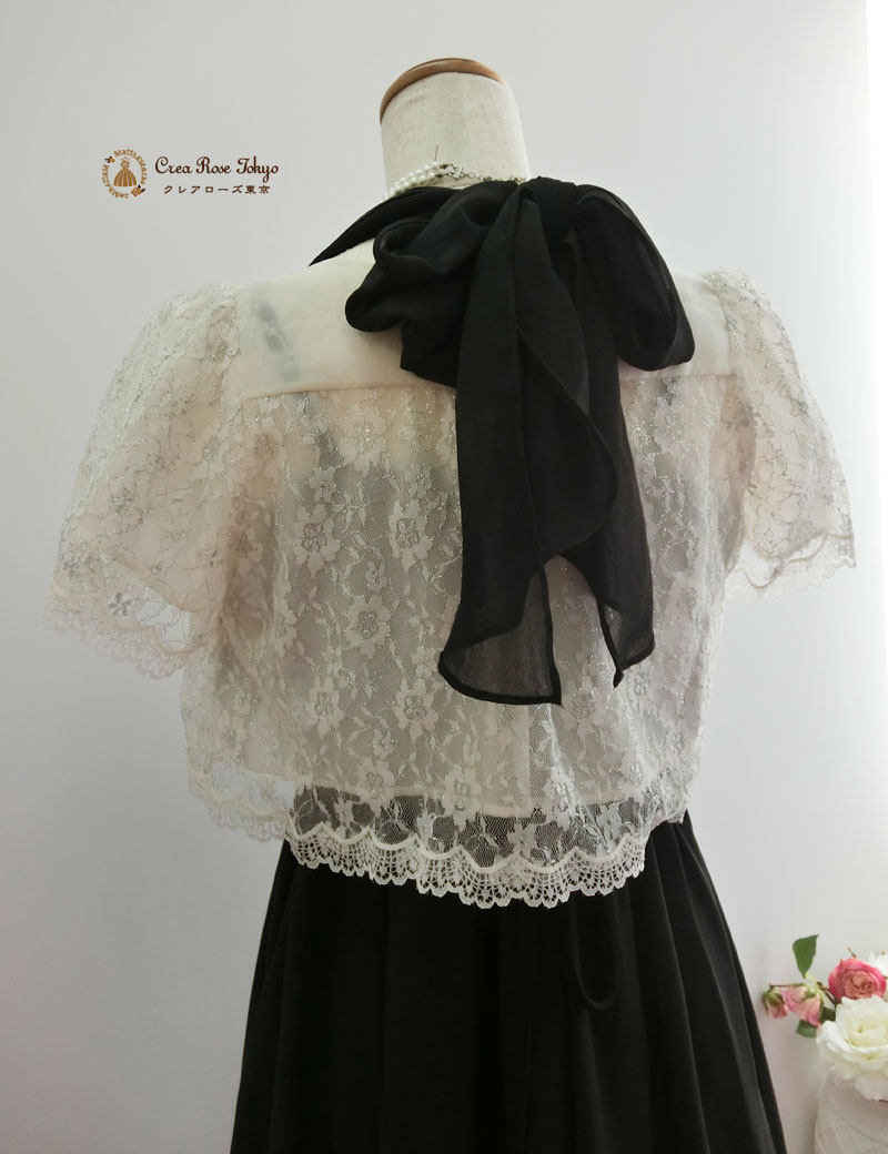 [フローネ]編み上げフィットのパーティードレス