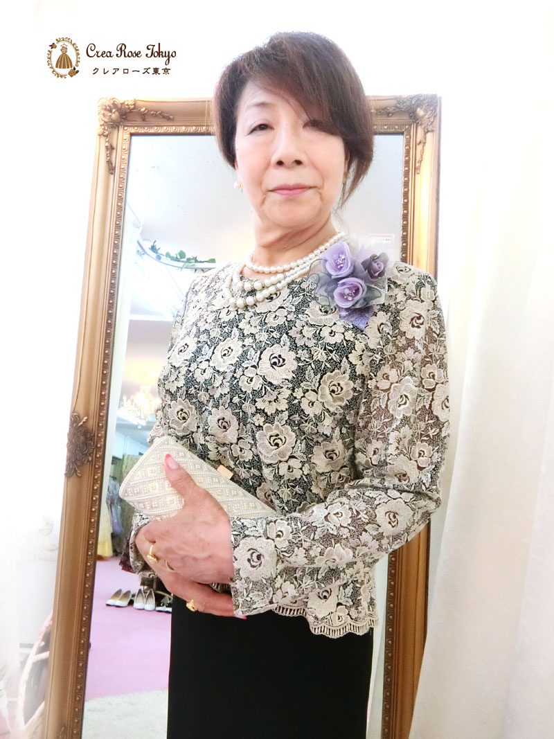 [アグネス]大人気ジャケットいらずの楽ちん祖母様向け洋装マザーズドレス
