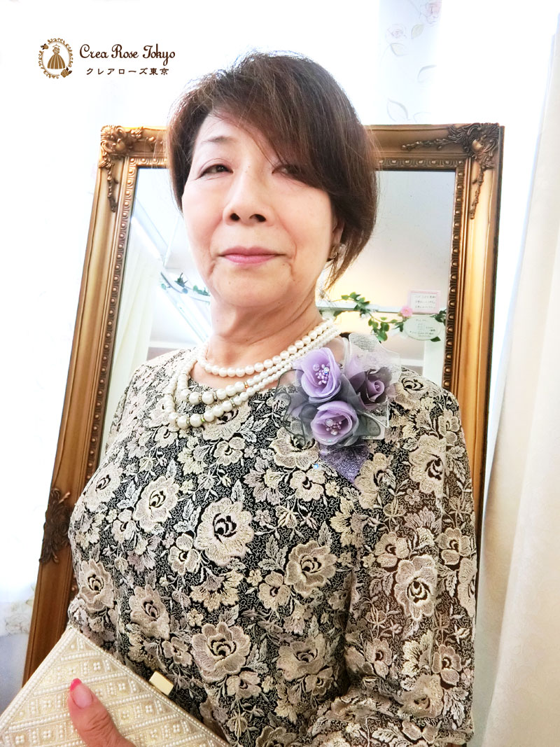 [アグネス]大人気ジャケットいらずの楽ちん祖母様向け洋装マザーズドレス