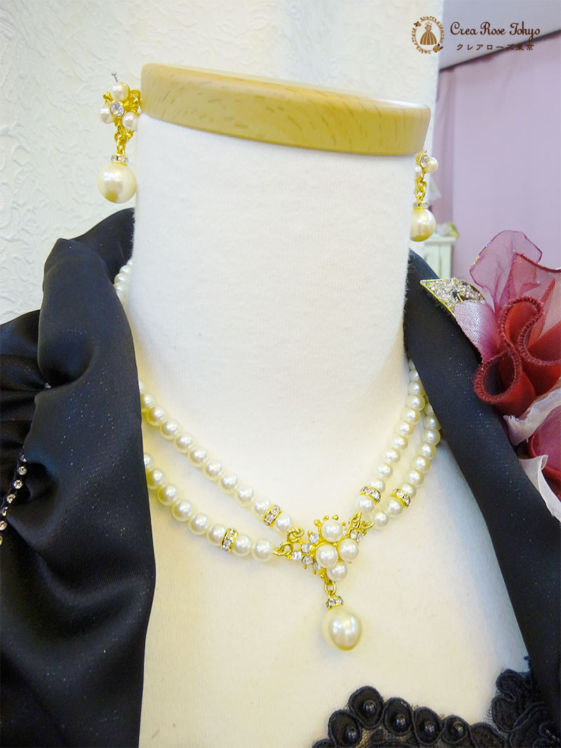 上質！地模様ブラック９号（M）人気ドレス2点セット【イングリッシュドレス＋アガーテジャケット】母親マーメイドラインロングドレス