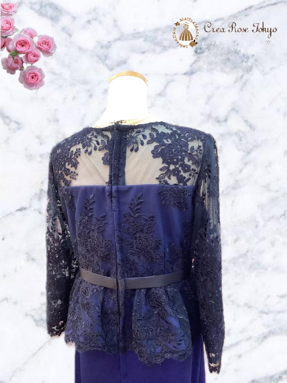 クレアローズ オリジナル正礼装【ヴェロニカデルフィードレス】美を追求し、計算された刺繍とライン