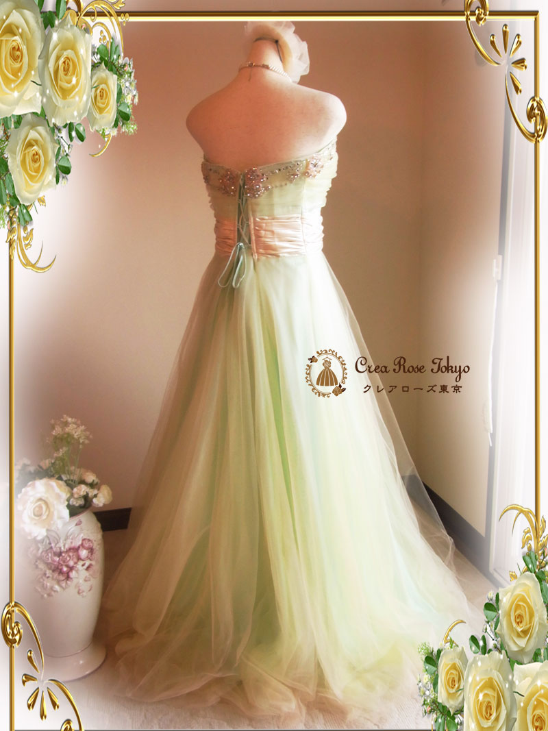 [ファンシードレス]キラキラチュールのロングドレス　S～Mサイズ　発表会