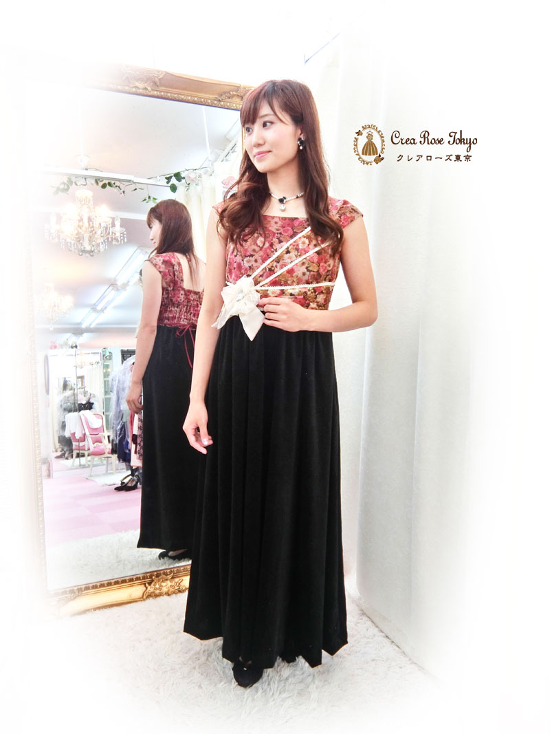 [フローラエレガンス]当店オリジナル♪丈短めロングドレス