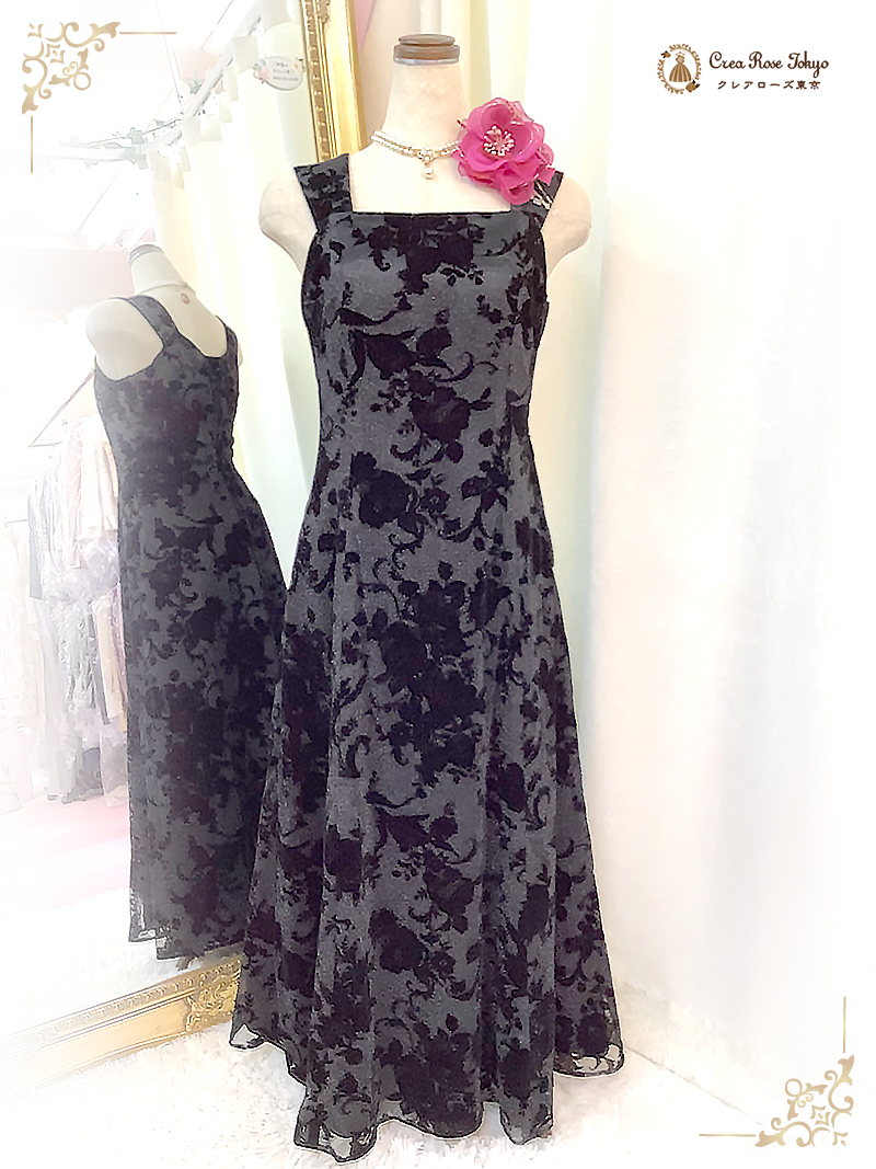 王道の礼装スタイルに上品な軽やかさを【シャイナーローズドレス＋シャイナーローズボレロ】50～70代ミセスの正礼装に