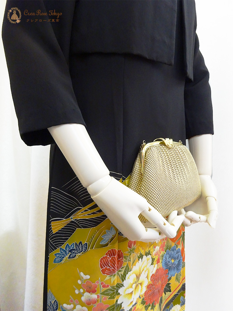 9号の方、黒留袖の高級感あふれるジャケット【みやこぼたんジャケット】結婚式のお母様ご親族様・ミセスのパーティーに