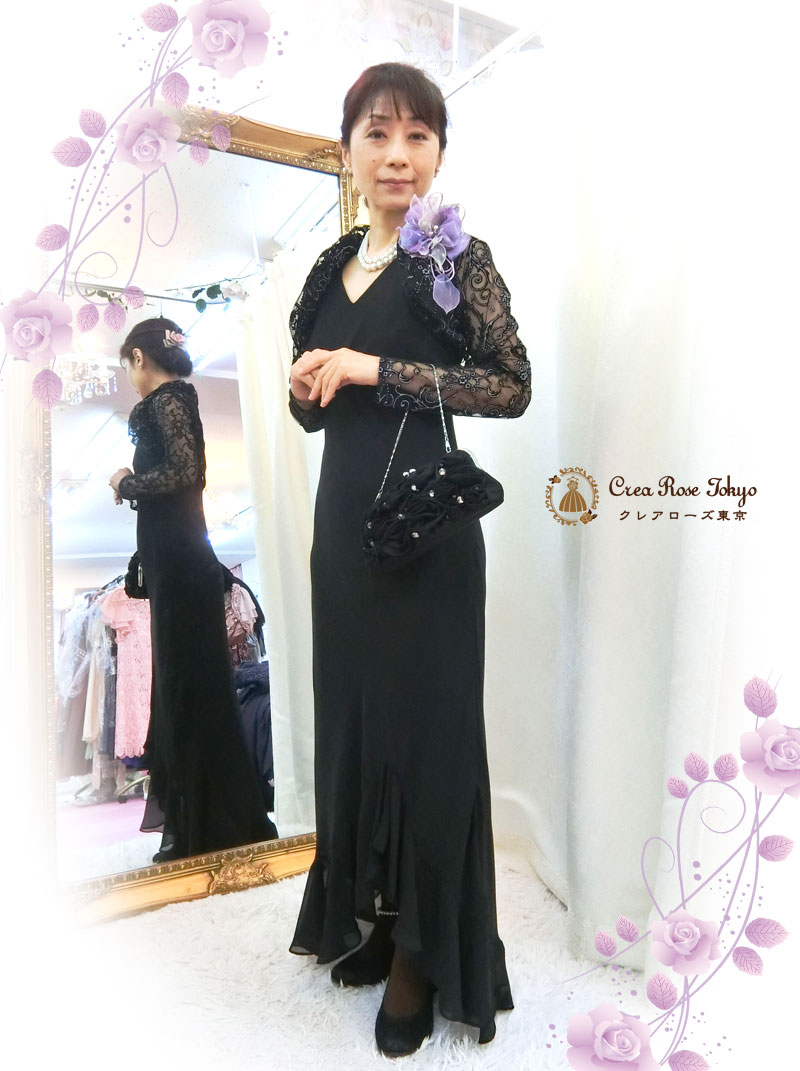 ７号のお母さまに！コーディネート2点ドレスセット！[フレディブラック+ジラーニャボレロ]