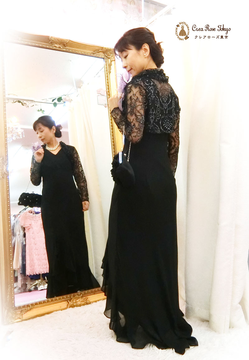 ７号のお母さまに！コーディネート2点ドレスセット！[フレディブラック+ジラーニャボレロ]