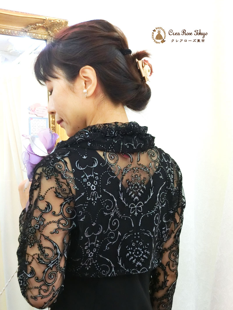 ７号のお母さまに！コーディネート2点ドレスセット！[フレディブラック+ジラーニャボレロ]