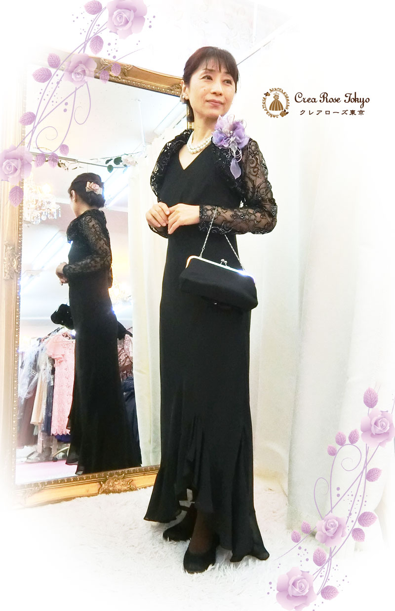 ７号のお母さまに！コーディネート2点ドレスセット！[フレディブラック+ジラーニャボレロ]