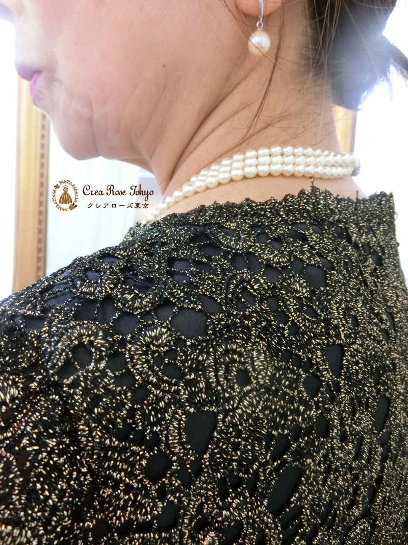 [エルビィ]ジャケットいらずの品のある洋装マザーズドレス、叔母様祖母様