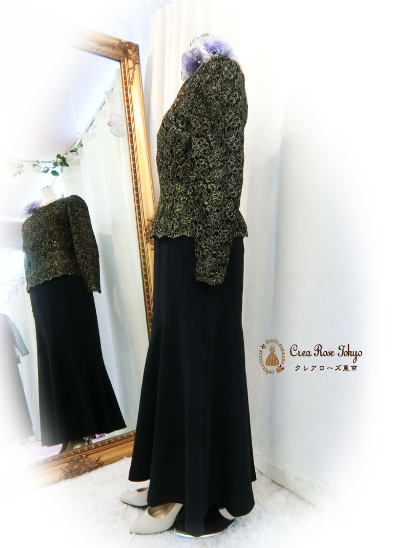 [エルビィ]ジャケットいらずの品のある洋装マザーズドレス、叔母様祖母様