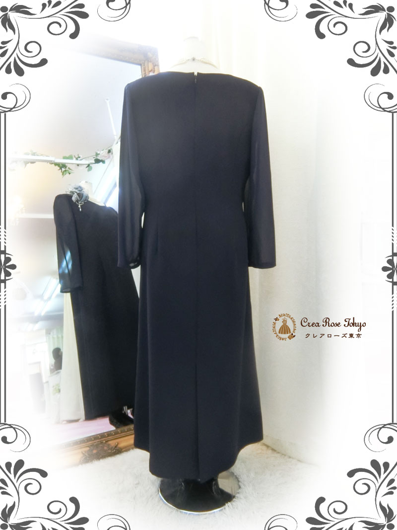 [ビヴァルディ]袖あり上品な母親ドレス