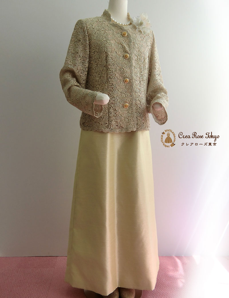 祖母様におすすめ【クラシカルジャケット】総レースが上品なミセスジャケット