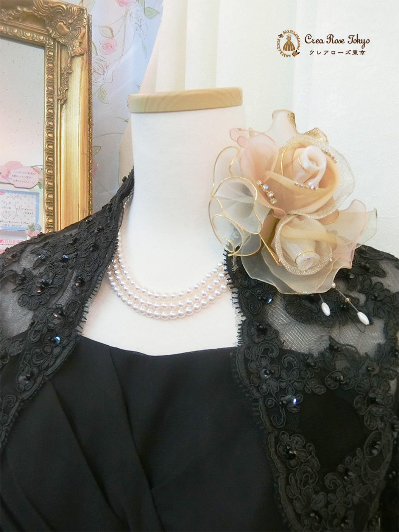 [グリセルダボレロジャケット]豪華刺繍レースのボレロジャケット