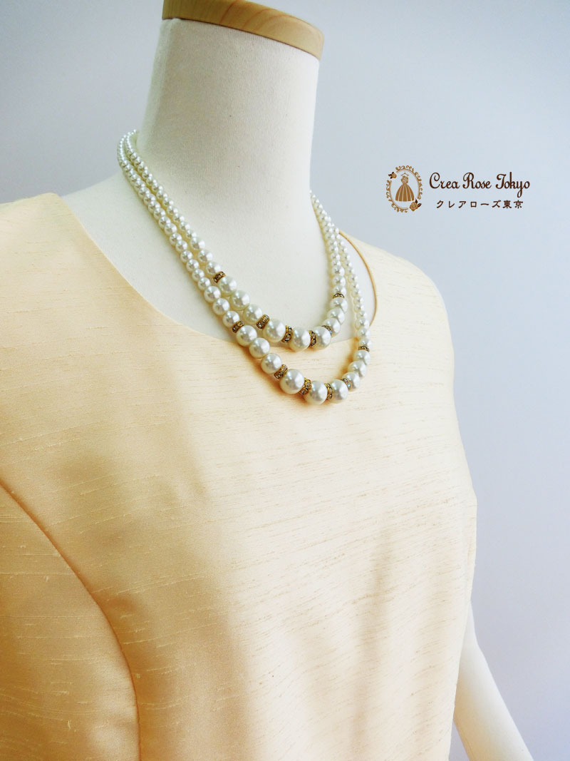 日本製13号[ティアーナドレス]爽やかなイエローロングドレス