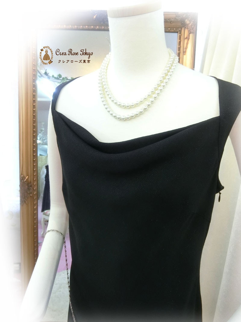 13or15号コーディネート2点ドレスセット！[ニコラブラック+ステンシアボレロジャケット]大きいサイズ