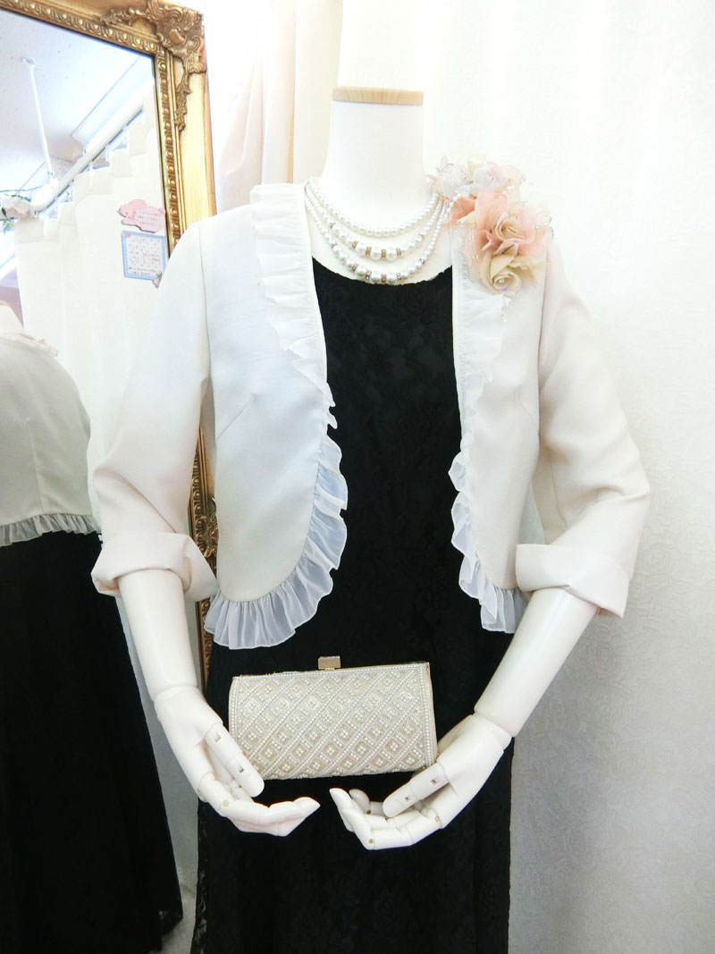 サイズ各種あり、ドレス販売ありM～３L。人気編み上げコーディネート2点セット！[パティオグレイス+サラナ]母親ドレス