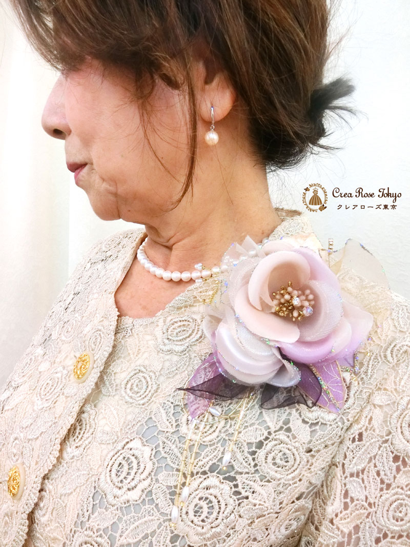 コーディネート2点ドレスセット！[パティオグレイス＋シールケローザジャケット]ミセスドレス